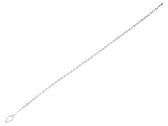 Kabelbinder; kralen,losmaakbaar; L: 273mm; polyamide; natuurlijk Kabelbinder; kralen,losmaakbaar; L: 273mm; polyamide; natuurlijk